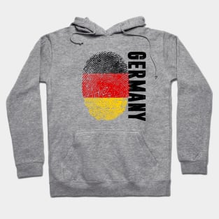 Germany Flag Fingerprint My Story DNA German Hoodie